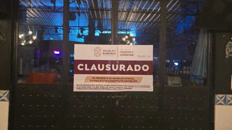 Gobierno de Bahía de Banderas clausura The Drunken Duck Cantina por operar fuera de su horario permitido